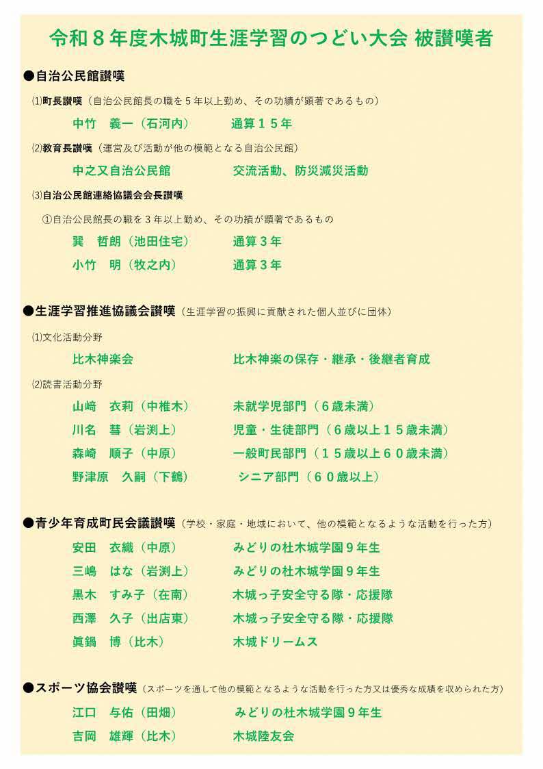 被讃嘆者一覧