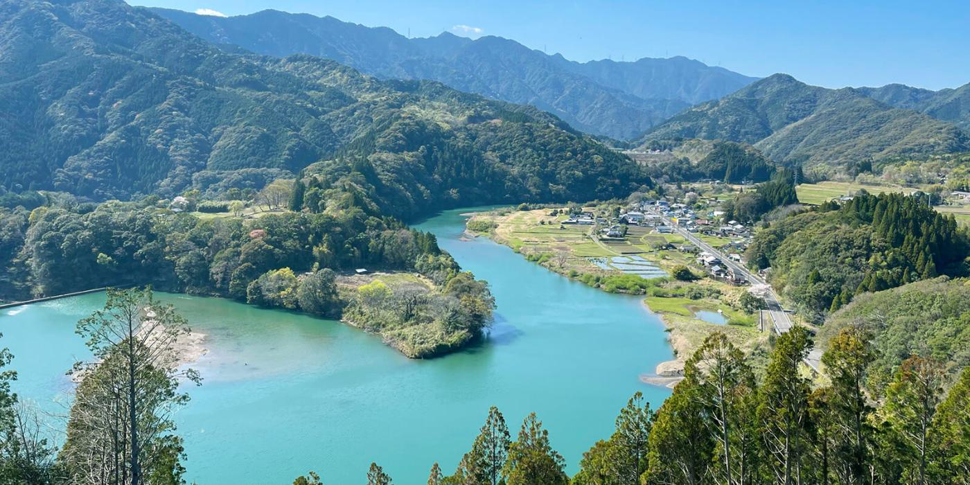 石河内展望台からの景色