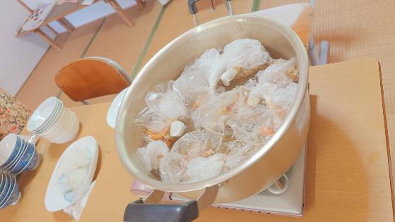白木八重炊出し訓練