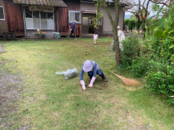 田畑清掃活動