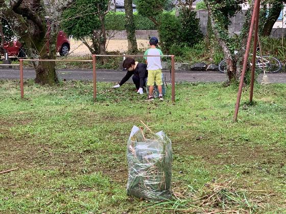 田畑清掃活動