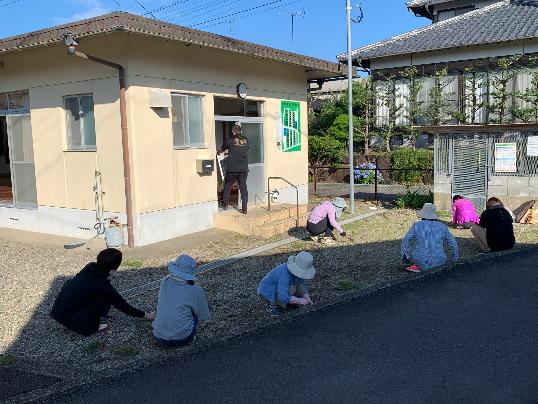 地区での清掃