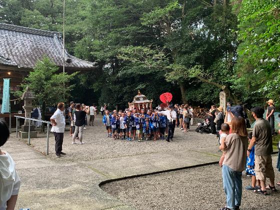 比木神社子供みこし